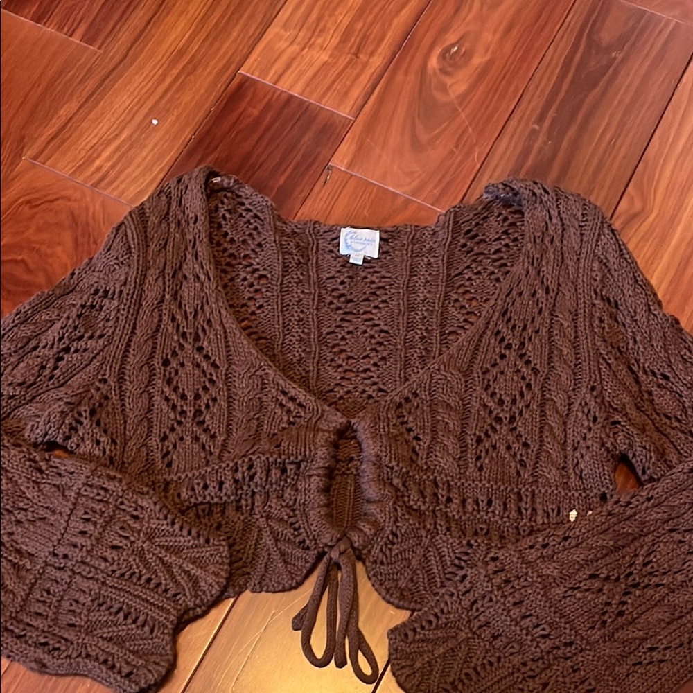 Women's Brown Knit Sweater